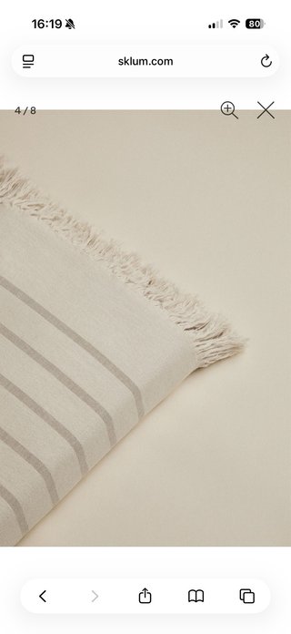 Pareo Sklum Rayas Beige y Gris