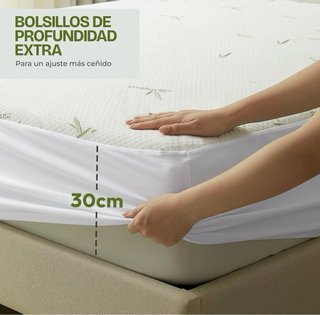 Protector Colchón 150x200x30cm Impermeable