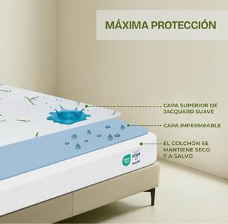 Protector Colchón 150x200x30cm Impermeable