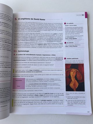 Historia de la filosofía, 2 Bachillerato