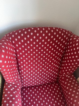 Butaca sillón tela estampado floral