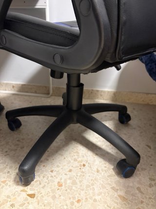 Sillón Gaming Negro y Azul