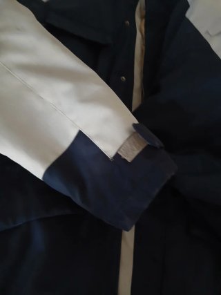 Piumino Napapijri Blu e Bianco