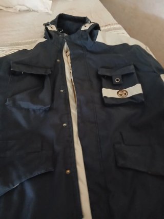 Piumino Napapijri Blu e Bianco