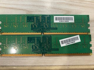 2x Samsung 512MB DDR2 PC2-3200U RAM