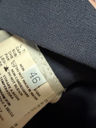 Pantaloni sartoriali blu scuro da donna