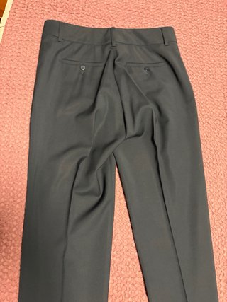 Pantaloni sartoriali blu scuro da donna