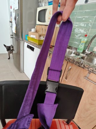 Bandolera estilo "hippie"  morada