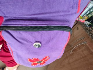 Bandolera estilo "hippie"  morada