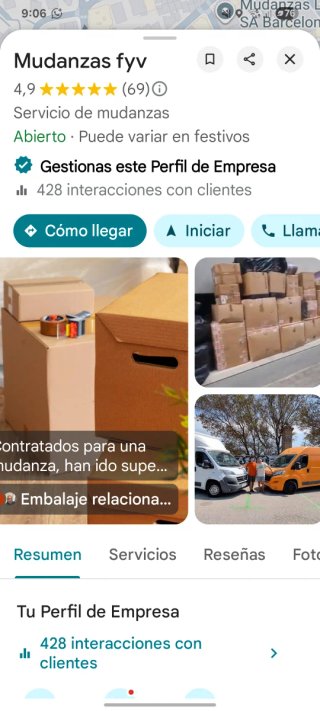 Servicios de mudanzas