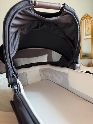 Capazo Nuna Lytl Negro con funda de lluvia