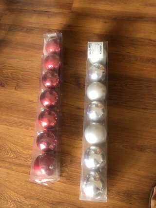 Bolas de Navidad Rojas Brillantes (8 uds)