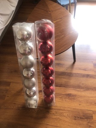 Bolas de Navidad Rojas Brillantes (8 uds)