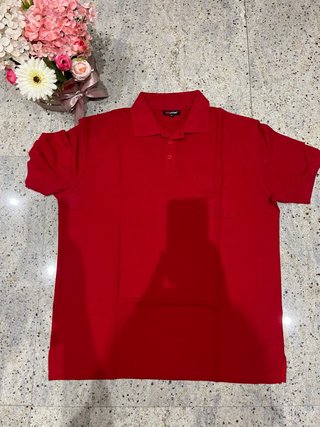 Polo OZONE Uomo Rosso Taglia L
