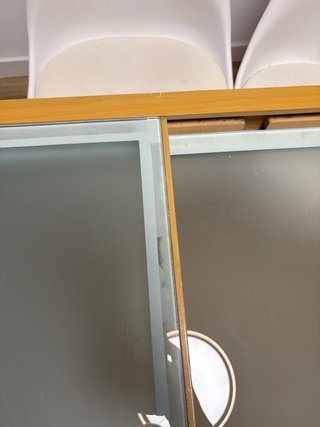 Mesa comedor extensible madera y cristal