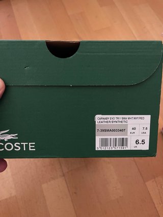 Zapatillas Lacoste Blancas Talla 40