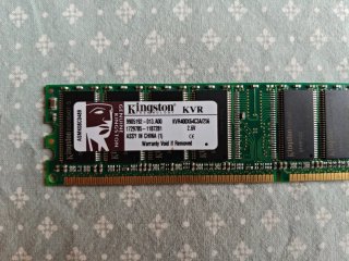 Memoria RAM Kingston 256MB DDR400 PC3200 CL3