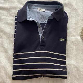 Camisa Lacoste Caballero Azul Talla 7