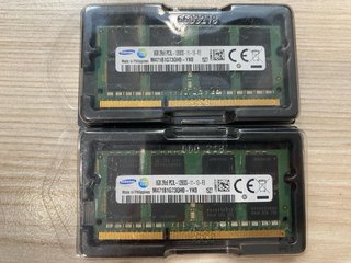 2x Samsung 8GB DDR3L SODIMM RAM 16GB en total