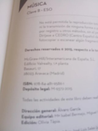 Música clave B, secundaria