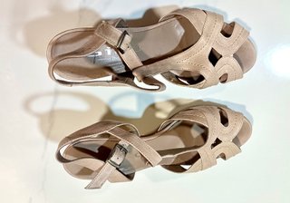 Sandalias/Zapatos Tacón Mujer Talla 39 Beige