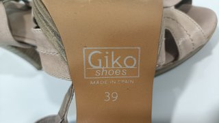 Sandalias/Zapatos Tacón Mujer Talla 39 Beige