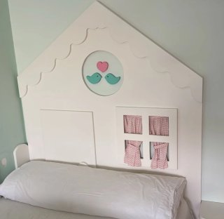Cabecero infantil casita