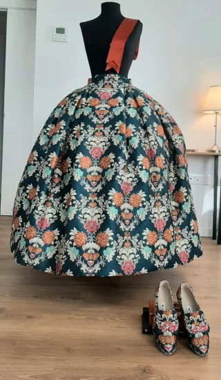 Falda Fallera Multicolor Talla Única