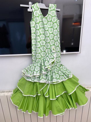 343 Traje Flamenca Talla 34 Verde