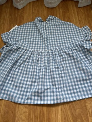 Camisa cuadros azul y blanco
