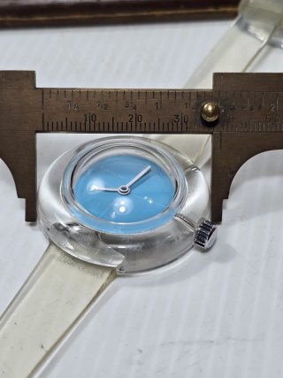 Orologio Vintage Lucerne Space Age anni '70 NOS