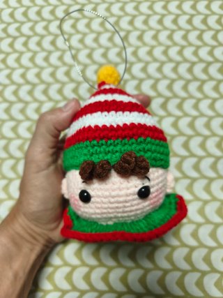 Bolas Navidad Crochet Hechas a Mano