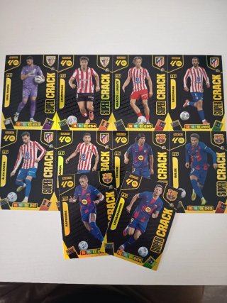 Lote 10 cromos fútbol Panini Super Crack