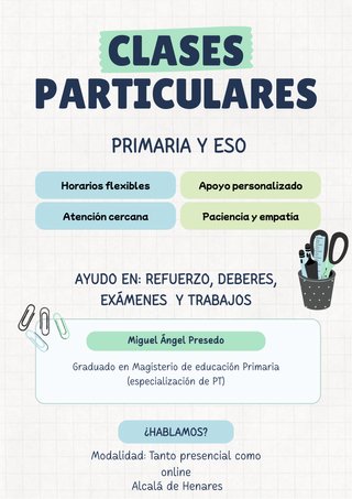 Clases particulares Primaria y ESO