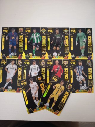 Lote 10 cromos fútbol Panini Super Crack