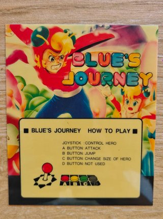 Blue's Journey NeoGeo Tarjeta Instrucciones