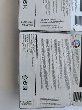 Pack 2 Cartuchos Septiembre y Noviembre 2019 HP 62