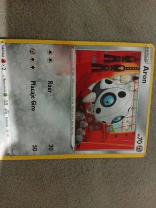 Carta Pokémon Aron Básico PS70 Original