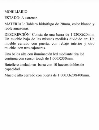 Mueble de cocina a estrenar