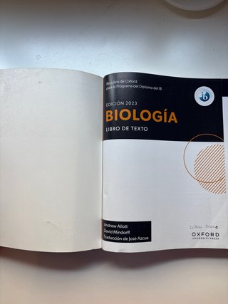 Oxford Biología edición 2023, libro de texto