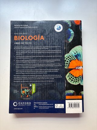 Oxford Biología edición 2023, libro de texto