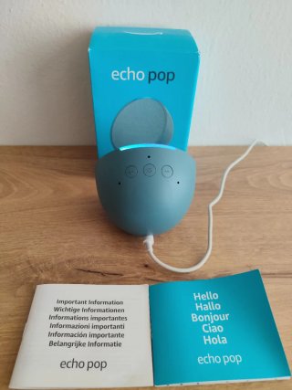 Amazon Echo Pop - Altoparlante Intelligente Blu