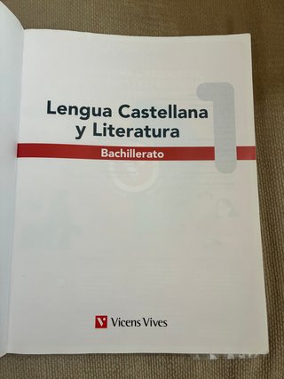 Cuaderno Lengua Castellana y Literatura 1º Bach