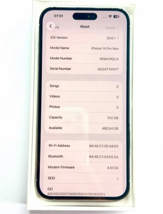 iPhone 14 Pro Max 512GB plata