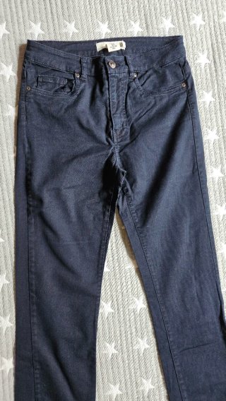Pantalón ajustado mujer azul marino HyM Talla 36