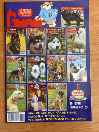 Lote 5 Revistas GUAU Vintage (Coleccionismo Canino