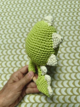 Sonajero Dinosaurio Crochet Hecho a Mano