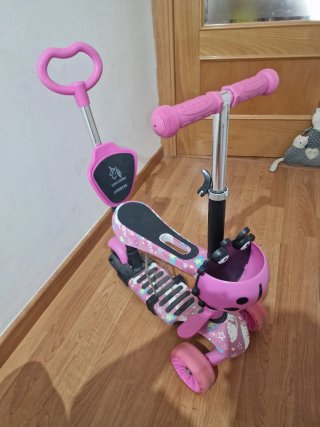 Patinete evolutivo infantil 3 en 1 unicornio