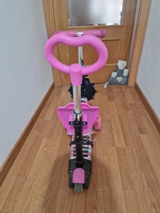 Patinete evolutivo infantil 3 en 1 unicornio