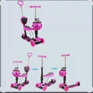 Patinete evolutivo infantil 3 en 1 unicornio